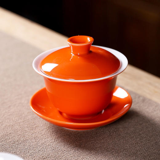心想事橙-盖碗茶具套组 商品图3