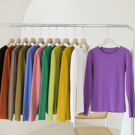 女款德绒4.0版蚕丝恒温衣（圆领）