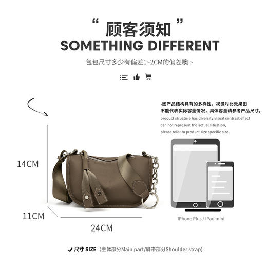 Safiya/索菲娅2023新款头层牛皮爆款腋下包单肩包女士斜挎包SF9136051Y 商品图4