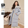 西遇鸭绒中长款羽绒服秋冬新款时尚洋气加厚长款毛领连帽外套D2338291 商品缩略图0