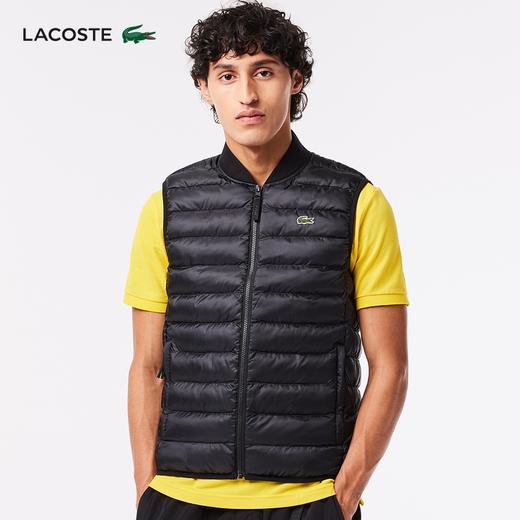 【海南专供价】Lacoste法国鳄鱼男士新款罗纹立领拉链背心马甲外套BH0537-98 商品图0