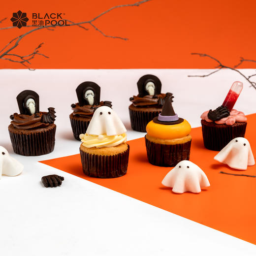 （兑换专用）【万圣节限定】Cup cake杯子蛋糕，精致欢聚礼盒 4种口味 6个装/12个装 商品图1