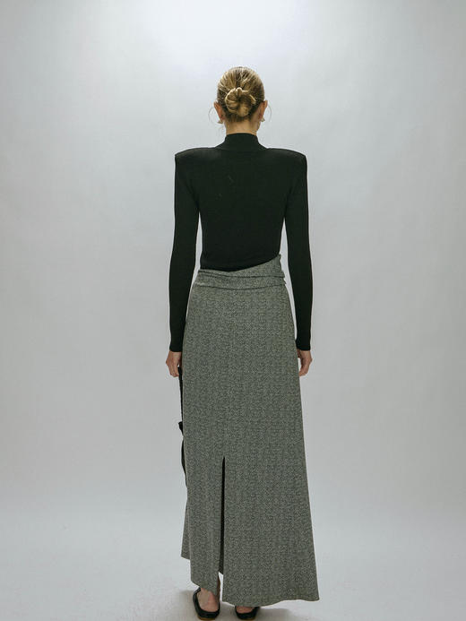 Viktoria Chan｜AW23071 Tricia knit skirt  [ 灰 ] 商品图5