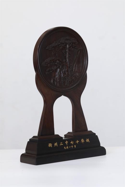 迎客松木雕奖牌纪念牌图案可定制 商品图3