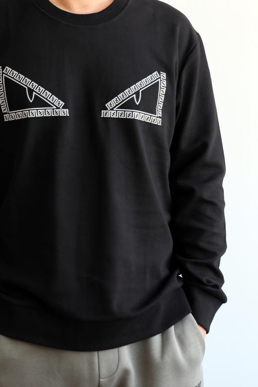 F.D 恶魔之眼 3M反光夜视 斜纹双面针织圆领卫衣 WY747 商品图2