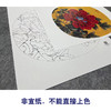 【大彩图】李晓明工笔画白描底稿小品《朱砂垒》牡丹临摹勾线花鸟线稿K017 商品缩略图2