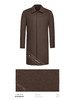 Stylbiella 10%羊绒90%羊毛棕色关门领大衣 商品缩略图2