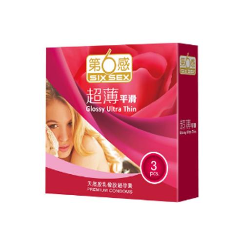 第6感超薄平滑避孕套3支 商品图0
