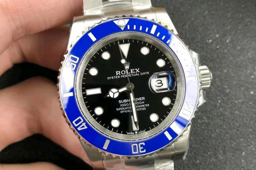 揭秘VS厂劳力士黑盘蓝水鬼做工好吗？复刻手表一比一手表n厂c厂zf厂vs厂clean厂noob厂广州手表测评 商品图0