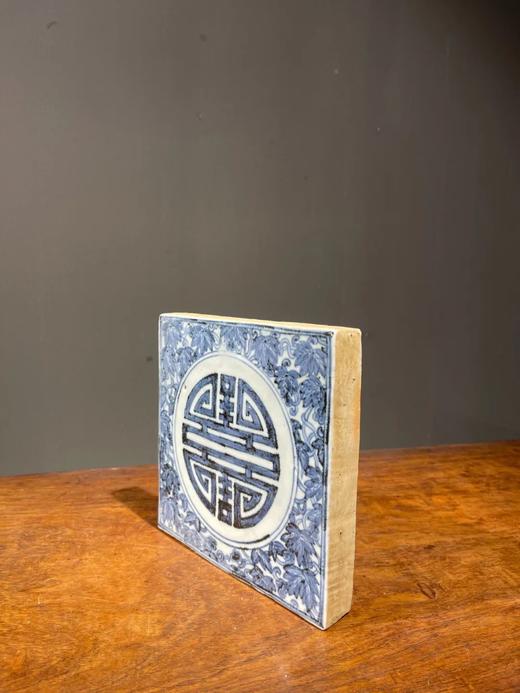 瓜藤团寿纹青花瓷地砖，顺丰包邮 商品图3