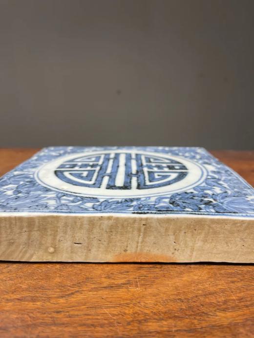 瓜藤团寿纹青花瓷地砖，顺丰包邮 商品图6