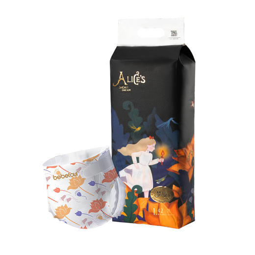 【买一送一】BEBETOUR爱丽丝梦境系列 婴儿纸尿裤NB/S/M/L/XL 商品图0