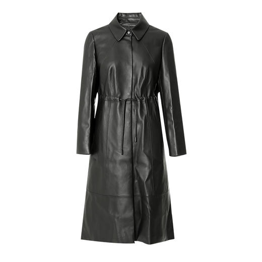 EITIE爱特爱冬季新款气质修身显瘦中长款羊皮革大衣皮衣7293918 商品图5