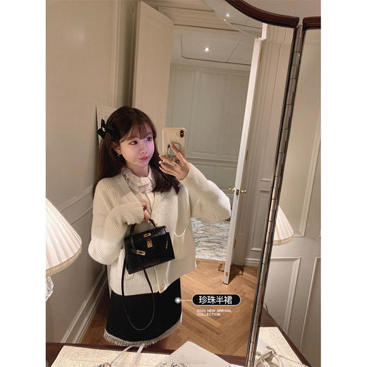 金蘑菇菇 英式格拉冬日/ 10羊绒 极简轮廓感 中长款大衣 商品图0