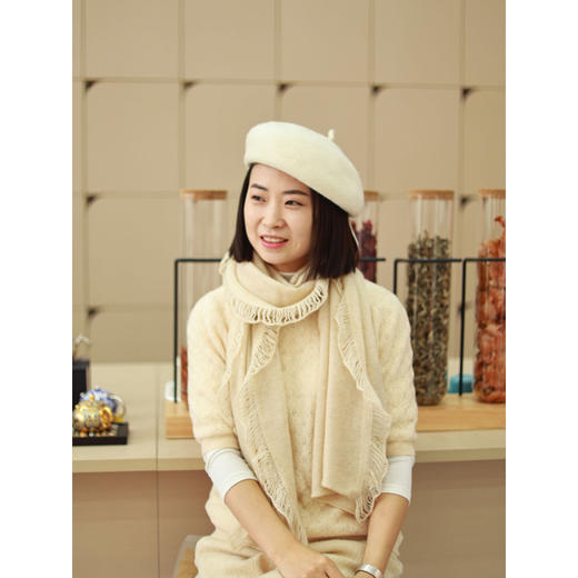 【线上专属】流苏羊绒围巾（PS-109） 商品图1