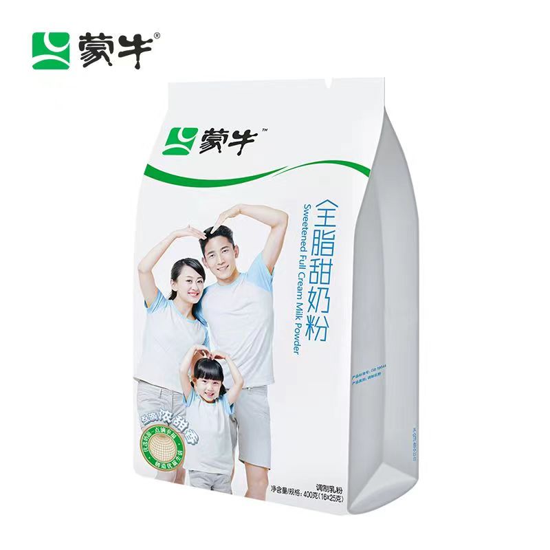 蒙牛全脂甜奶粉 400g/袋 内含16小包
