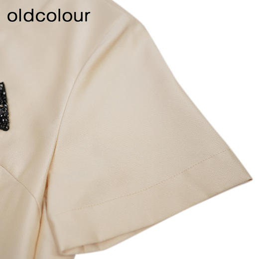 oldcolour法式优雅连衣裙秋季新款简约气质宽松短裙女GO31101825 商品图2