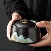 「远山系列！带盖烟灰缸」陶瓷烟灰缸大号防飞灰家用中式居家日用客厅创意潮流带盖宾馆办公室可雕刻 商品缩略图0