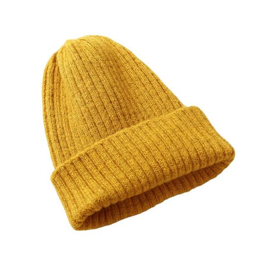 【简约毛线儿童帽！厚实保暖】个性儿童毛线帽，韩版时尚纯色光板针织帽，男秋冬保暖套头帽子，柔软细腻的面料，舒适亲肤；独特简约设计lm 商品图4