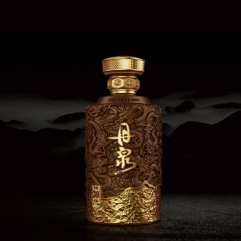 广西丹泉酒 陈酿龙脉30 酱香型白酒53度纯粮食酱酒 送礼收藏大曲坤沙 陈酿龙脉 500ml单瓶