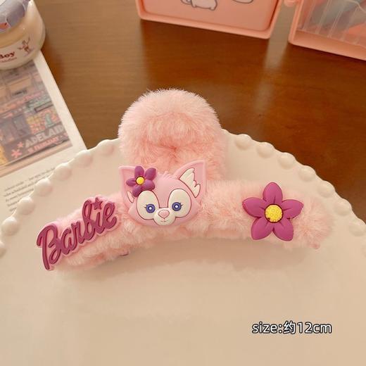 【毛绒可爱发夹❗️多种款式】新款大号卡通鲨鱼夹；百搭款卡通毛绒盘发夹；好用不伤发 出镜率1000+ 商品图6