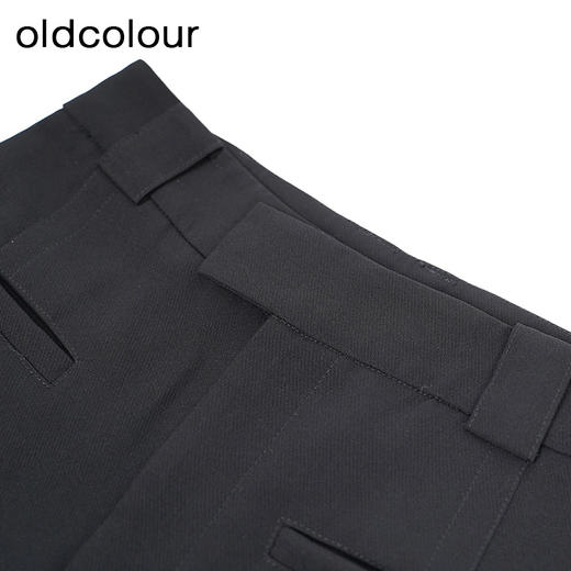 oldcolour简约高腰休闲裤秋季新款宽松显瘦阔腿裤女HO35073502 商品图4