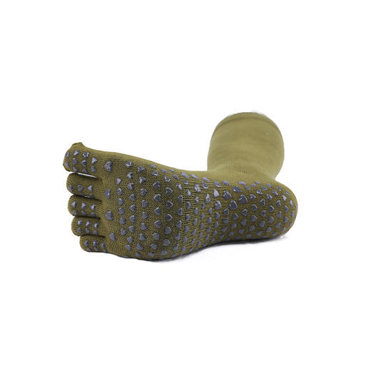 秋冬靠普拉精梳棉高筒瑜伽袜PVC胶底五指袜厂家批发新款瑜伽袜【16500】 商品图3