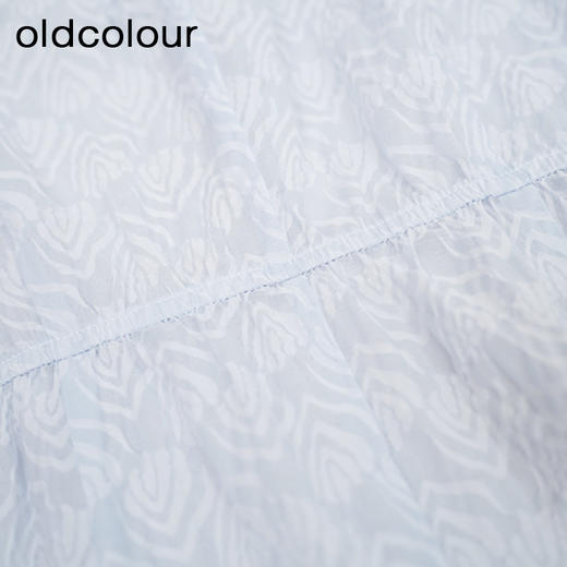 oldcolour甜美泡泡袖洋装春秋季新款A字显瘦纯棉短裙GO31101818 商品图4