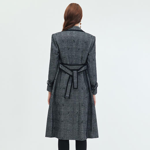 EITIE爱特爱冬季新款经典双排扣大气外套女大衣7214934 商品图4