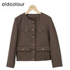 oldcolour美式复古皮衣帅气时尚直筒小个子短款外套女O34041439 商品缩略图2