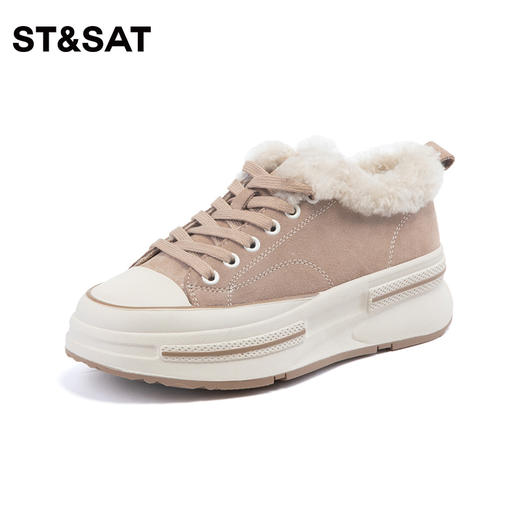 星期六保暖绒里厚底休闲板鞋SS34112456 商品图7