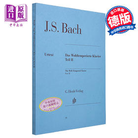 【中商原版】The Well-Tempered Clavier Vol.2 进口艺术 约翰·塞巴斯蒂安·巴赫：平均律曲集 卷二
