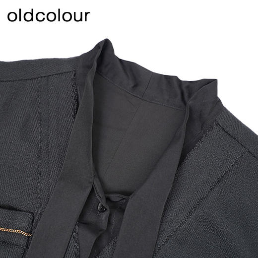 oldcolour小香风连衣裙秋季新款飘带气质高级感短裙女O33103380 商品图2