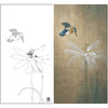 【大彩图】李晓明工笔画白描底稿《独舞晨风中》荷花临摹勾线花鸟线稿K080 商品缩略图0