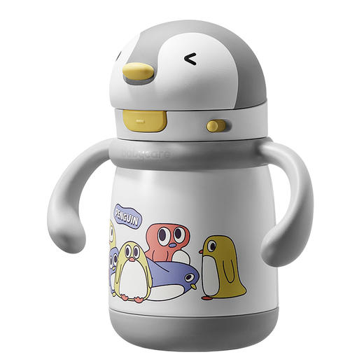 babycare300mL小企鹅保温杯 （莱莎粉/季风灰） 商品图1