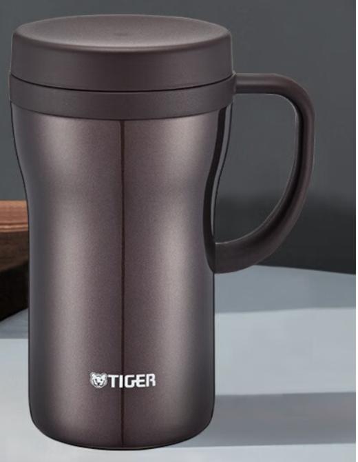 虎牌不锈钢真空办公杯时尚泡茶杯CWN-A48C-咖啡色 0.52L 商品图1