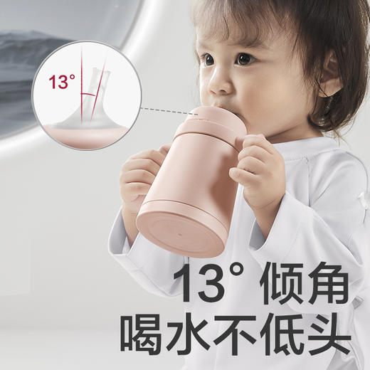 【babycare好物集】小月龄保温杯吸管奶瓶不锈钢学饮婴幼儿宝宝钛空儿童水杯 商品图4
