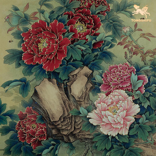 铜师傅 手工錾刻 铜雕画《花香满园》客厅玄关沙发背景墙装饰画 商品图4