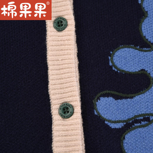 棉果果冬季新品男童兔绒包芯纱针织开衫毛衣M412161223672 商品图4