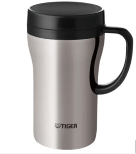 虎牌不锈钢真空办公杯时尚泡茶杯CWN-A48C-不锈钢色 0.52L