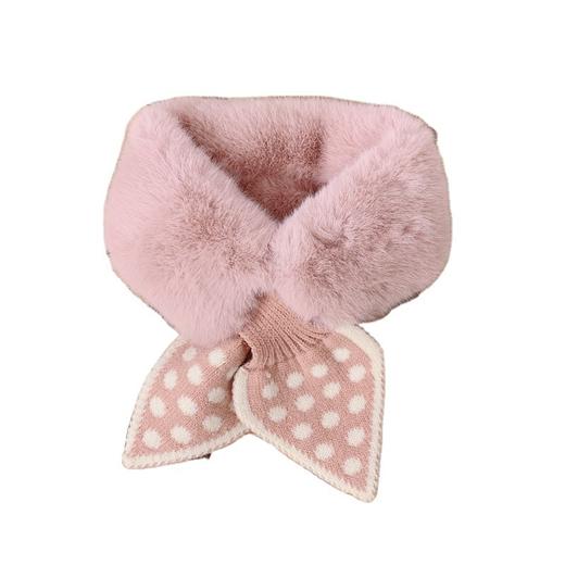 【冬日热卖，暖意满满】秋雨绵绵，季节交替间，温暖陪伴童心，儿童围脖化身温暖守护者，仿兔绒细腻柔软，轻盈如云。韩版简约设计，百搭潮流风范，男女童皆宜。陪伴宝贝度过幸福冬天！ 商品图4