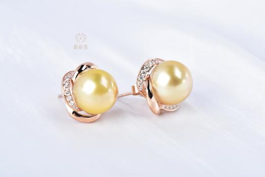 【小确幸】四叶花珍珠耳钉    ZZ12306071 商品图3