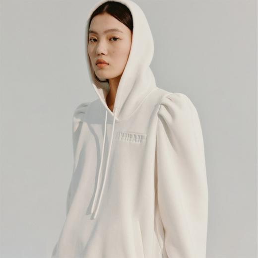 LIYIHAN 超大袖廓形白色卫衣 Y233S06201 商品图0