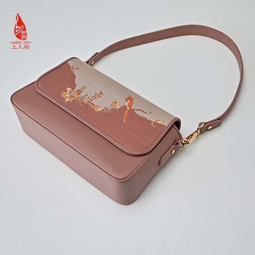 SAINTJOY/上久楷 宋锦斜背包  鹊上枝头 BWW22A1401 商品图8