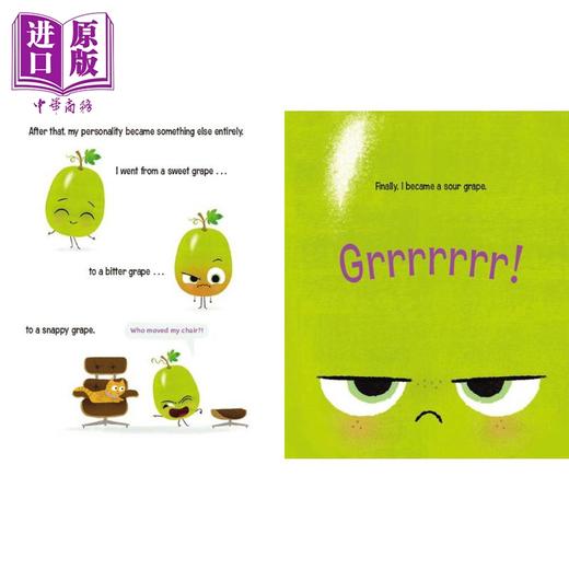 预售 【中商原版】食物家族 酸葡萄 Jory John The Sour Grape 英文原版 儿童绘本故事图画书 亲子童书 幽默故事 进口图书 3岁以上 商品图3