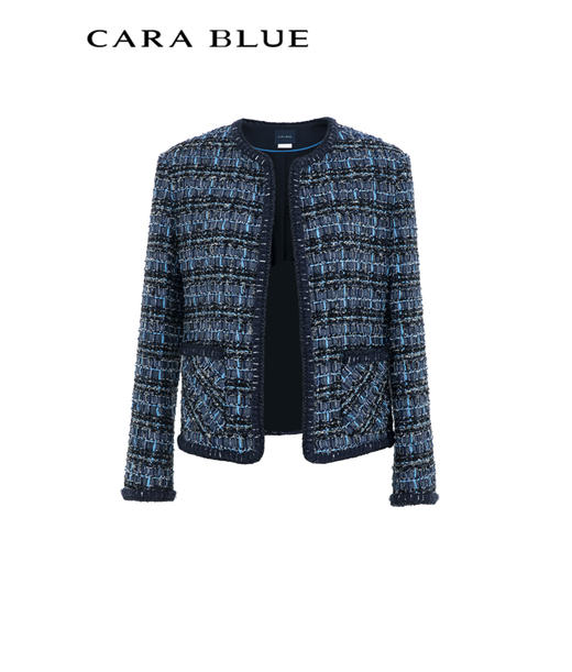 CARA BLUE气质优雅小香风夹克 商品图4