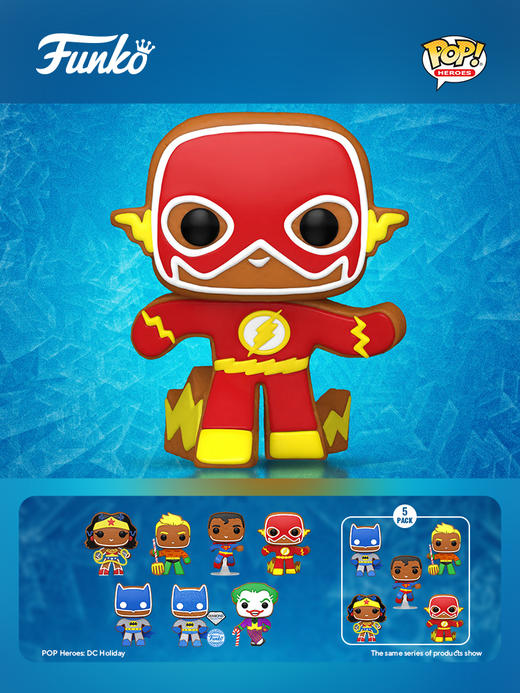 Funko POP Heroes DC The Flash(GB)美漫 DC英雄假日闪电侠公仔手办 64323 商品图1