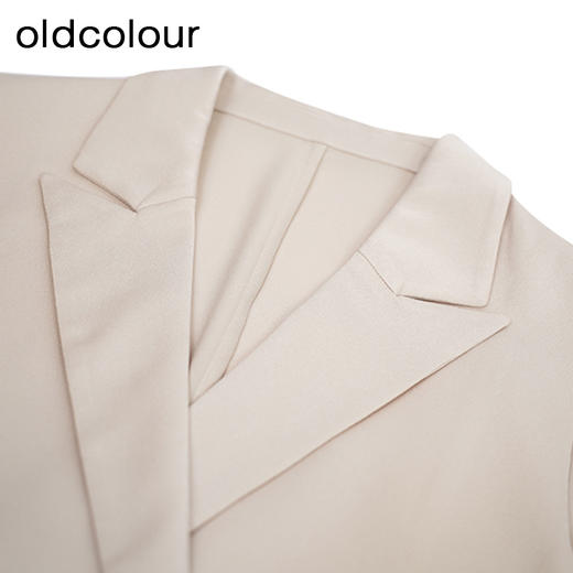 oldcolour杏色简约西装秋季新款气质百搭通勤外套女GO31048873 商品图2