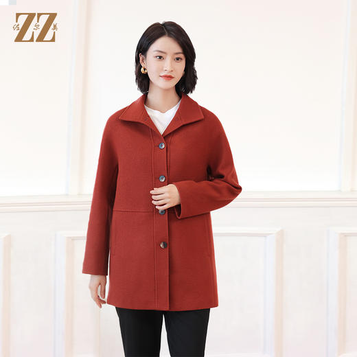 佐尔美秋冬新款  气质优雅针织羊毛大衣女E14ZZ11 商品图0