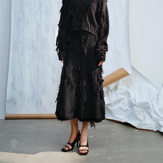 LIYIHAN 流苏毛衫半裙 Y233M10690 商品图1